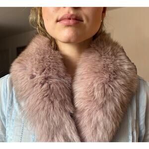 Georges Rech 100% blue fox Fur Collar